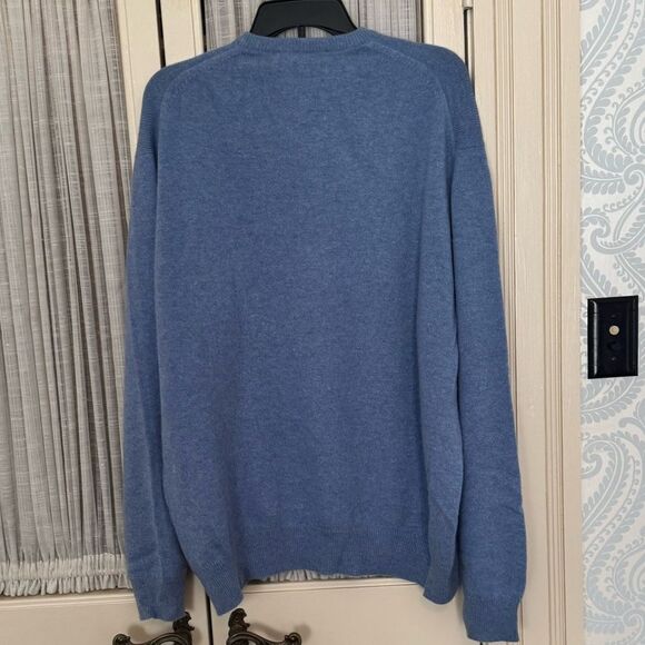 Neiman Marcus Sweater 100% Cashmere Blue Sweater for Men - Picture 4 of 4